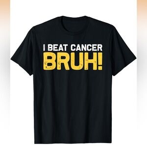 Beat Cancer Bruh! Brave Childhood Cancer Awareness Slogan T-Shirt
